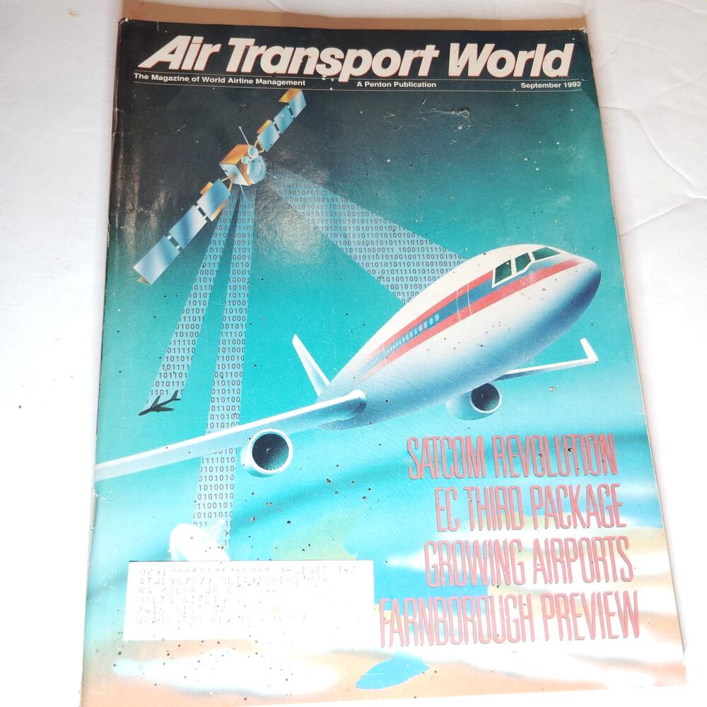 Air Transport World Magazine Sept 1992 - Aviation Management & Airline Industry